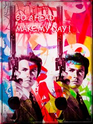 Go Ahead Make My Day II by Dan Pearce - Original Neon Mixed Media sized 35x47 inches. Available from Whitewall Galleries